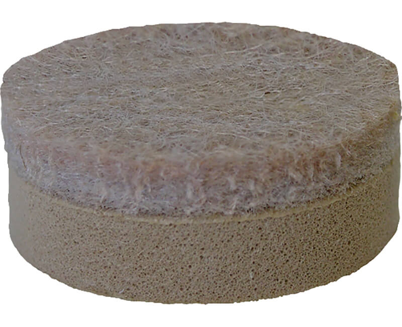 1" Round Self Leveling Felt Pads - 8 Per Card