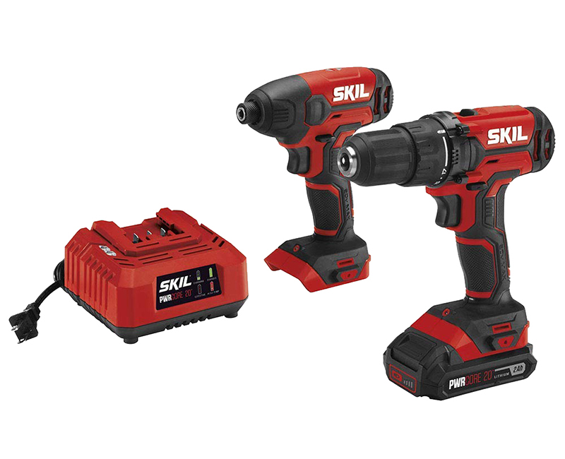 20V 2 Tool Combo Drill Driver + Impact Driver