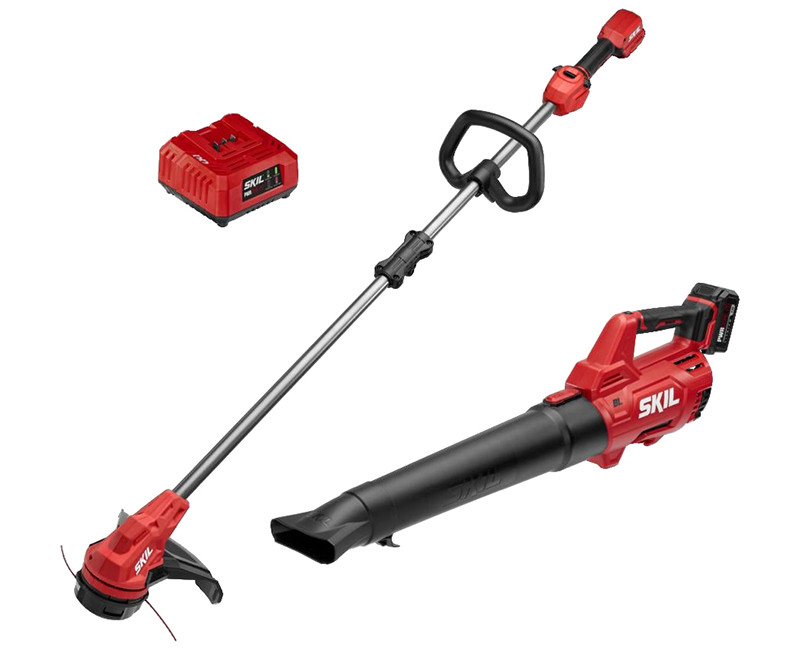 BL 13" STRING TRIMMER + BL LEAF BLOWER COMBO 4.0AH BATTERY ; 20V 60W STANDARD CHARGER