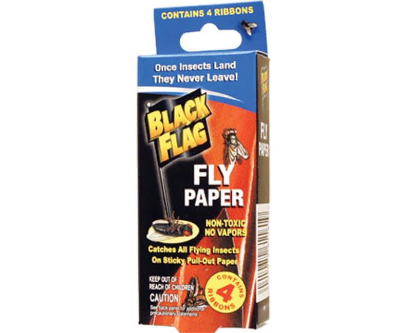 Black Flag Fly Paper - 4 Pack