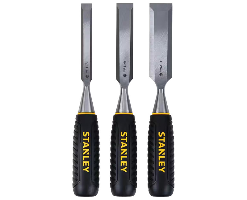 STANLEY 3 PIECE WOOD CHISEL SET