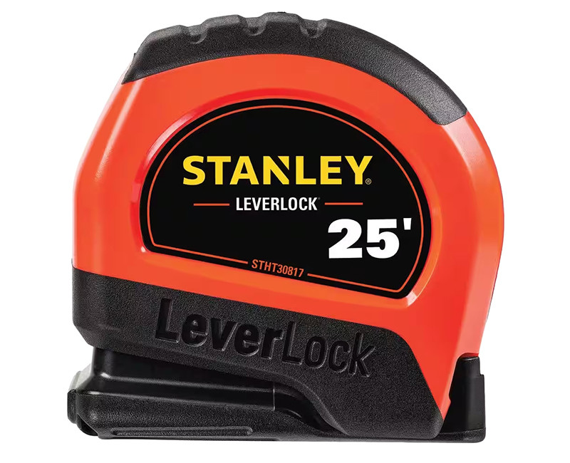 STANLEY 25FT HI-VIS LEVERLOCK TAPE