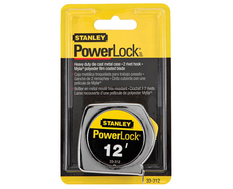 12' PowerLock Pocket Tape Measure