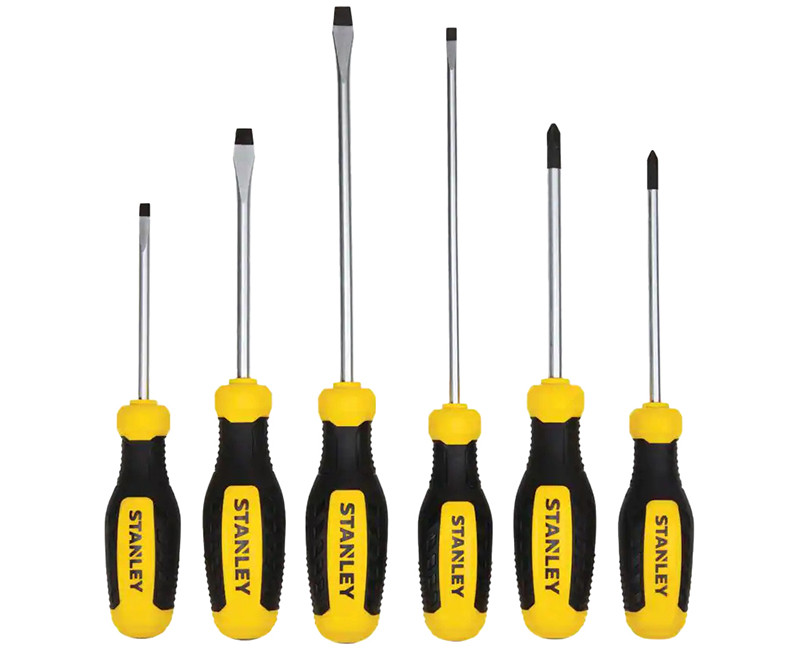 STANLEY 6 PC SCREWDRIVER SET CARDED