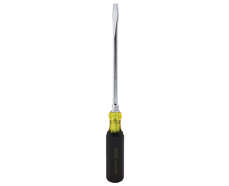 3/8" X 8" Vinyl Grip Standard Blade Standard Tip Screwdriver