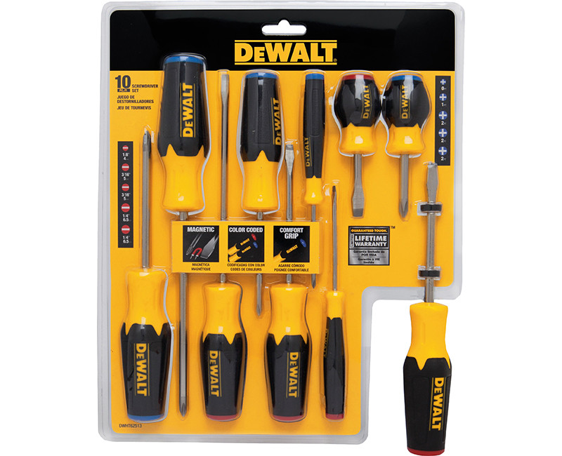 10PC DEWALT SCREWDRIVER SET CC