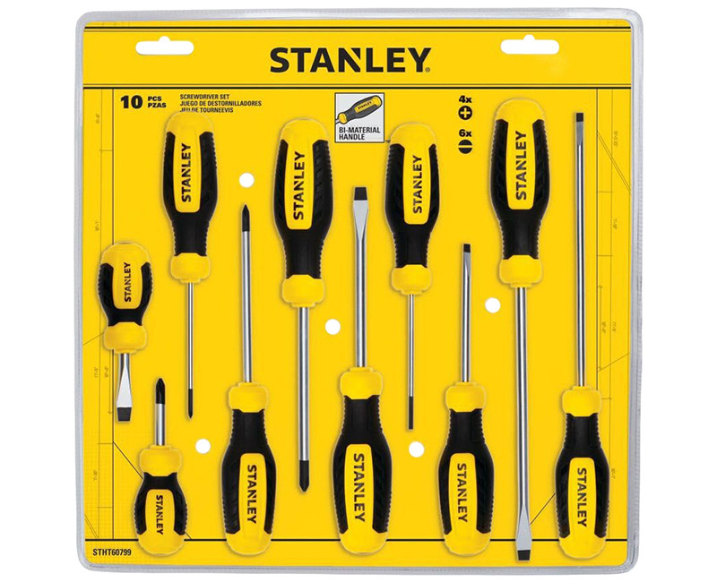 STANLEY 10PC SCREWDRIVER SET