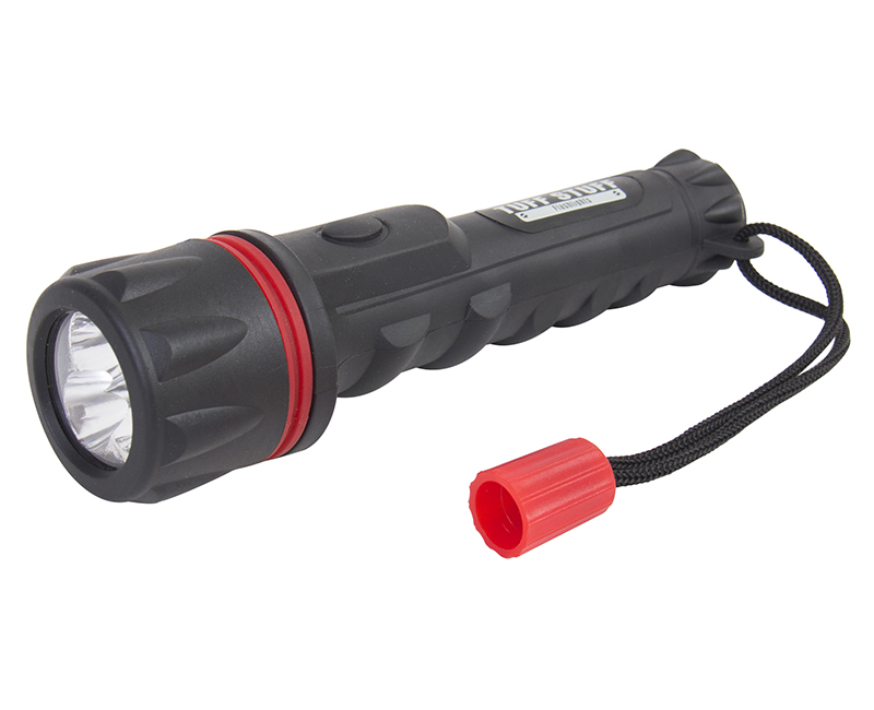 3 LED 2-AA Flashlight With Rubber Grip
