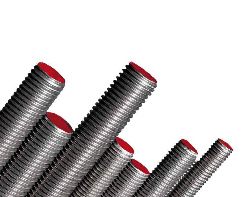 5/16-18 X 36" Threaded Rod - Red