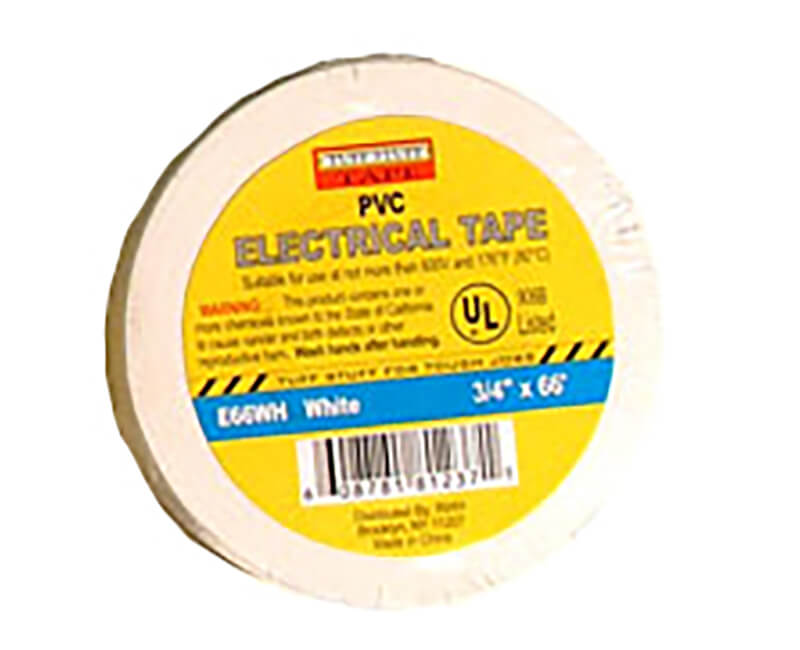3/4" X 60' Electrical Tape - White