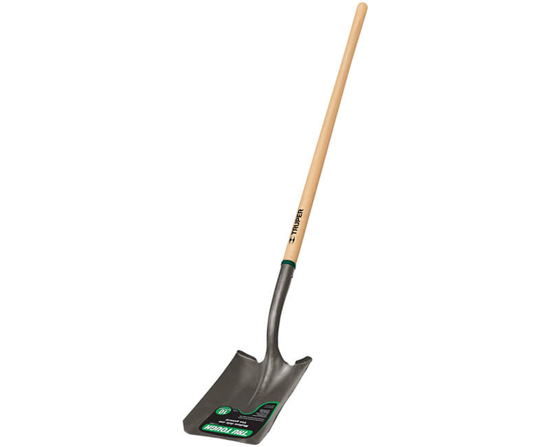 Square Point Shovel - Long Wood Handle