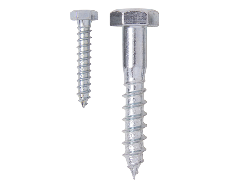 3/4 x 8 Hex Head Lag Bolt Screws ZP - 20 Pack