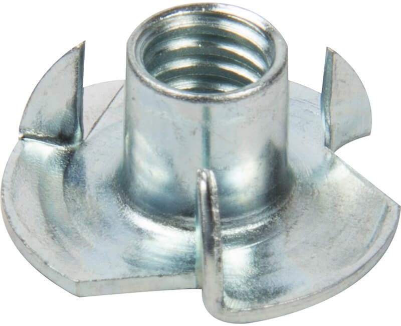 Three Prong Tee Nut USS ZP - 1/4" - 20 X 5/16"