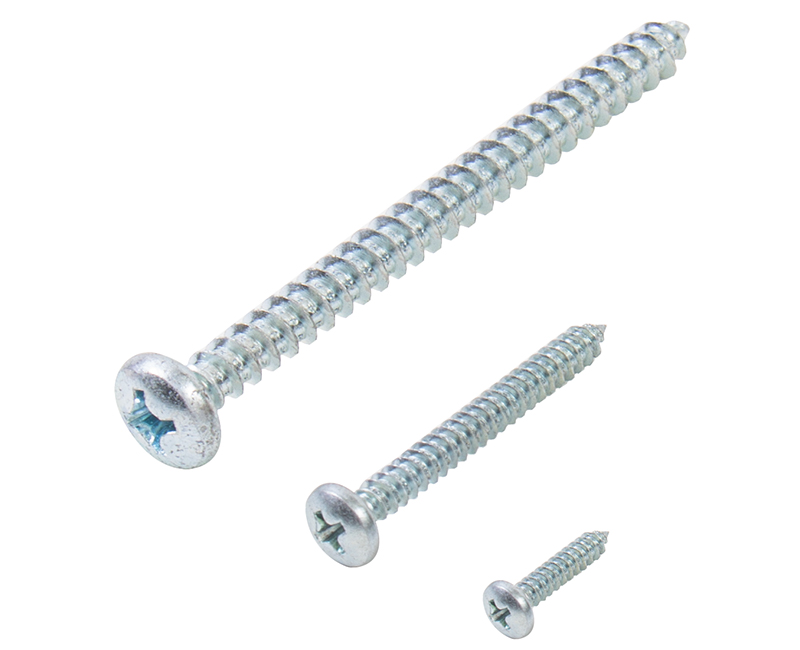 Sheet Metal Screw Pan Phillips ZP - 4" X 1/2"