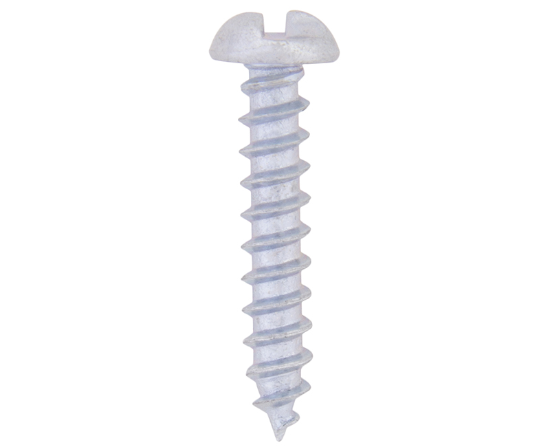 One-Way Sheet Metal Screws ZP - 10" X 1"