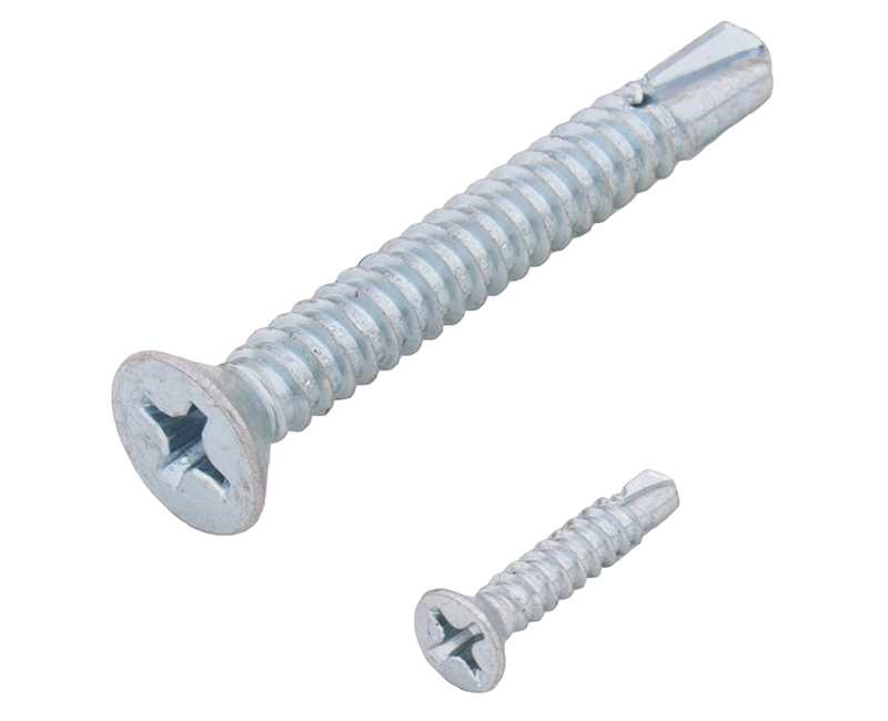 Sheet Metal Screw Flat Head Tek ZP - 6" X 1"