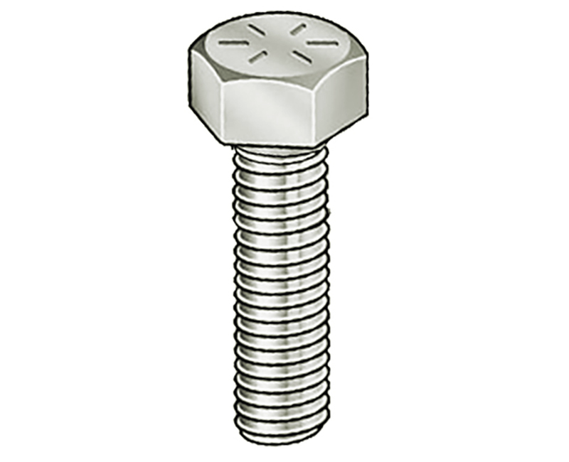 Hex Head Tap Bolts - 1/4-20 X 2"