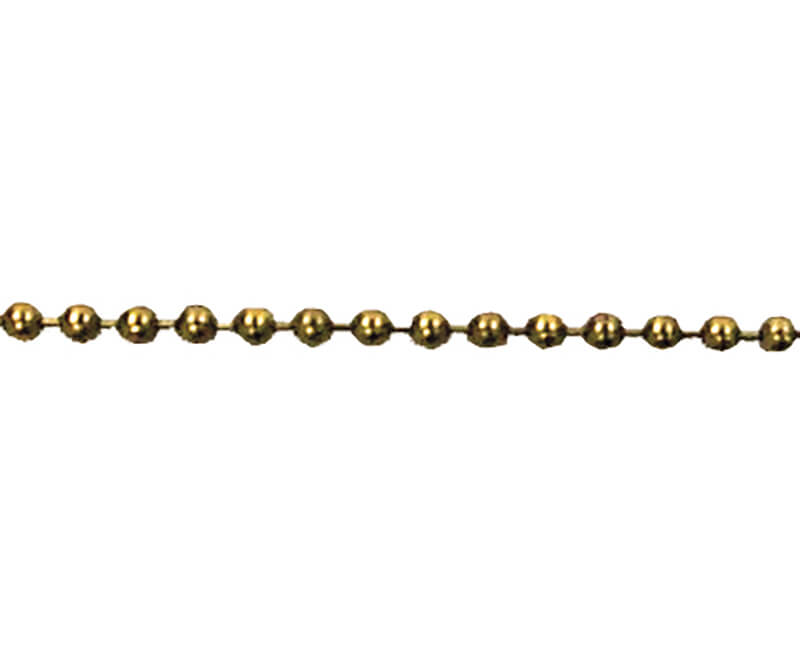 Beaded Chain - 36" Brass