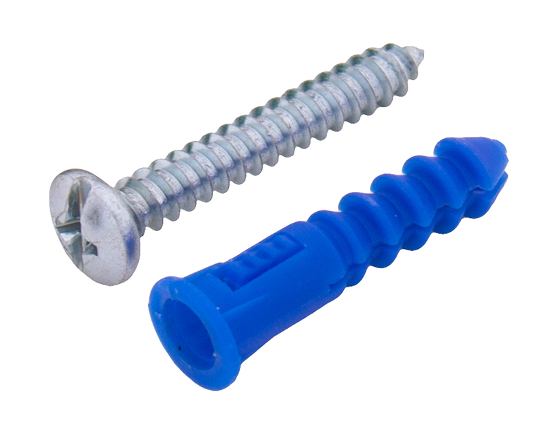 Plastic Anchors With Screws - #10 - #12