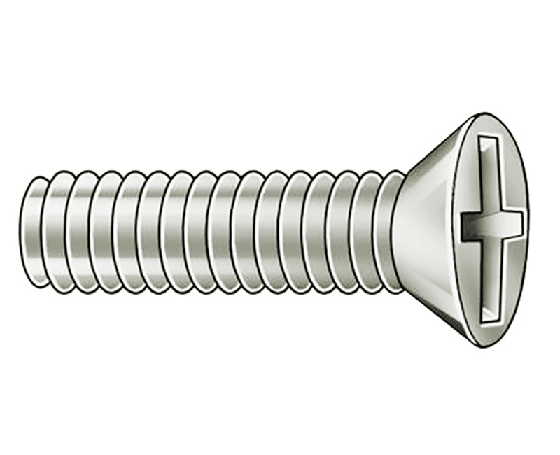 Flat Head Stove Bolts - 3/16" (10/24") X 1/2"