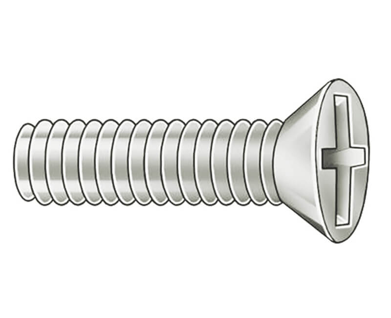 Flat Head Stove Bolts - 6-32 (1/8") X 1/2"