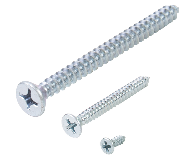 Sheet Metal Screws With Flat Head Phillips - 8" X 1-3/4"