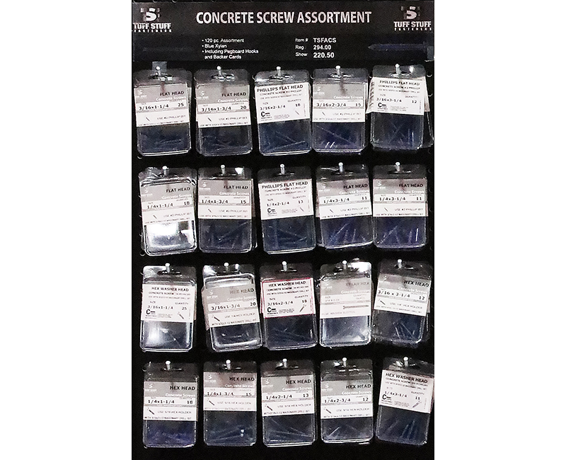 Fastener Assortment - Concrete Screws