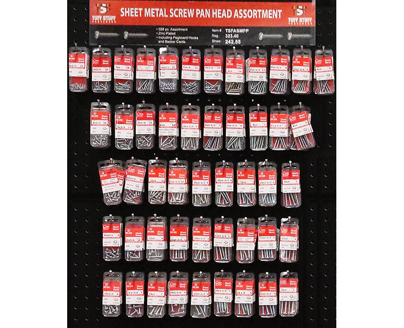 Fastener Assortment - Sheet Metal Phillips Pan