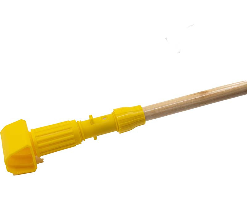 MOP STICK PLASTIC JAWS QUICK GRIP 1" X 60" WOOD HANDLE