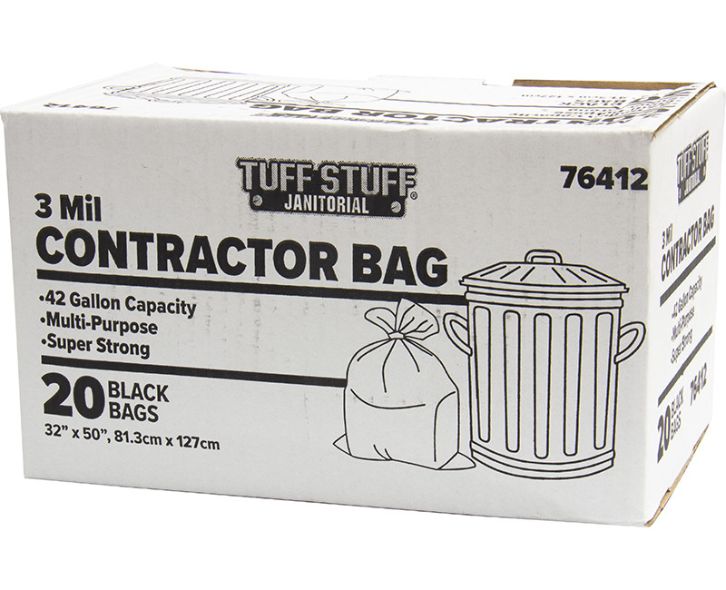 Heavy Duty Contractor Bags, 42 Gallons, 50-Ct.