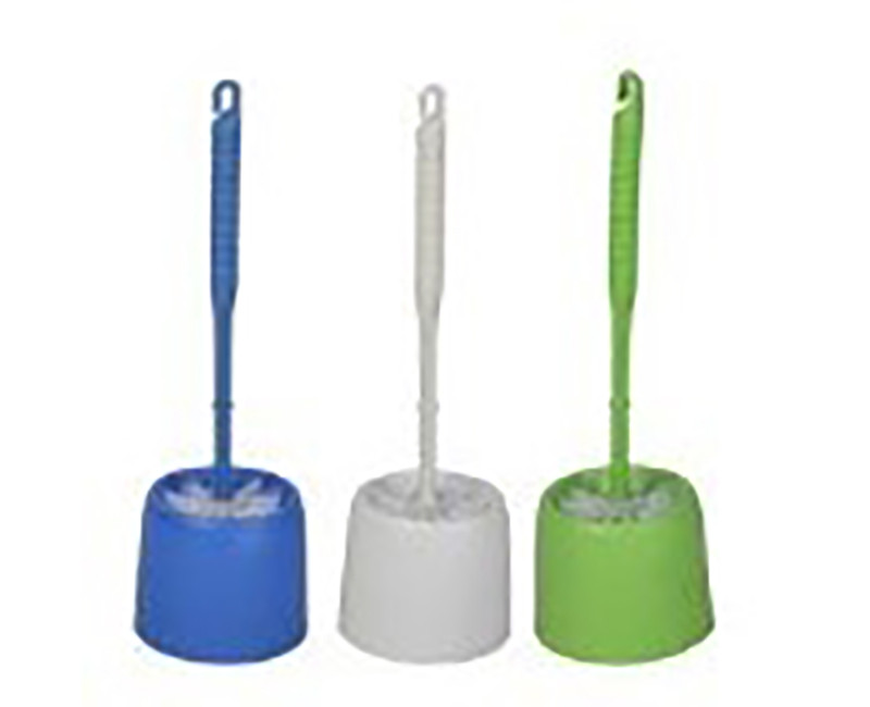 TOILET BOWL BRUSH AND HOLDER SET PLASTIC