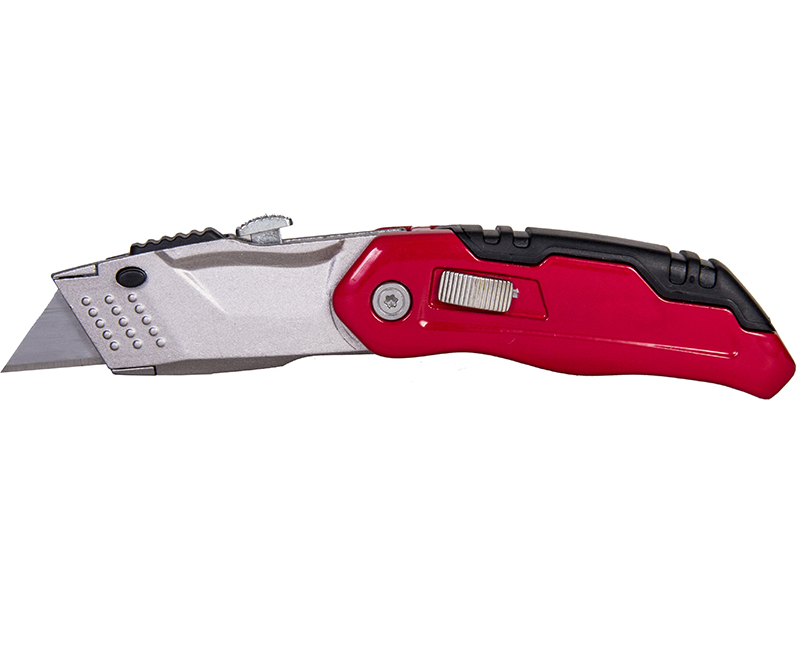 Folding Retractable Knife W/ SK5 Blade Carded