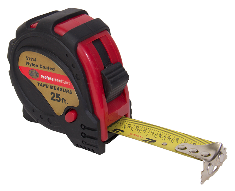 25' X 1" Rubber Grip Power Tape Measure