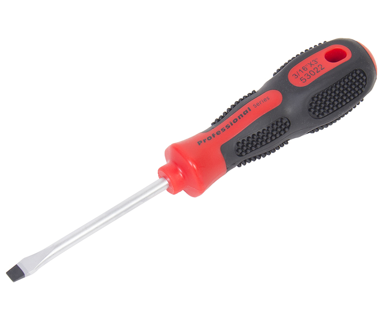 3/16" X 3" Slotted Screwdriver - Ergo Grip