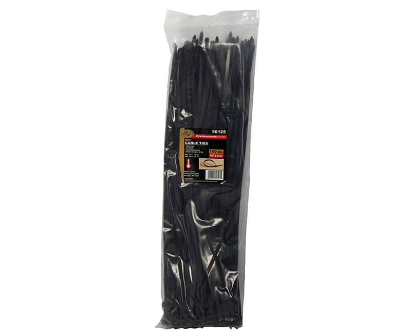 14" Black Nylon Cable Ties