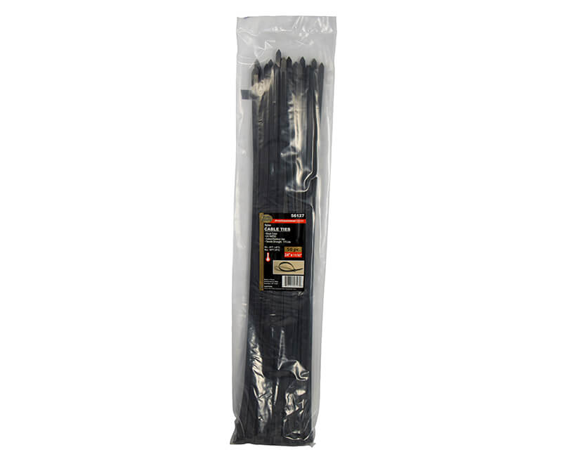 24" Black Nylon Cable Ties