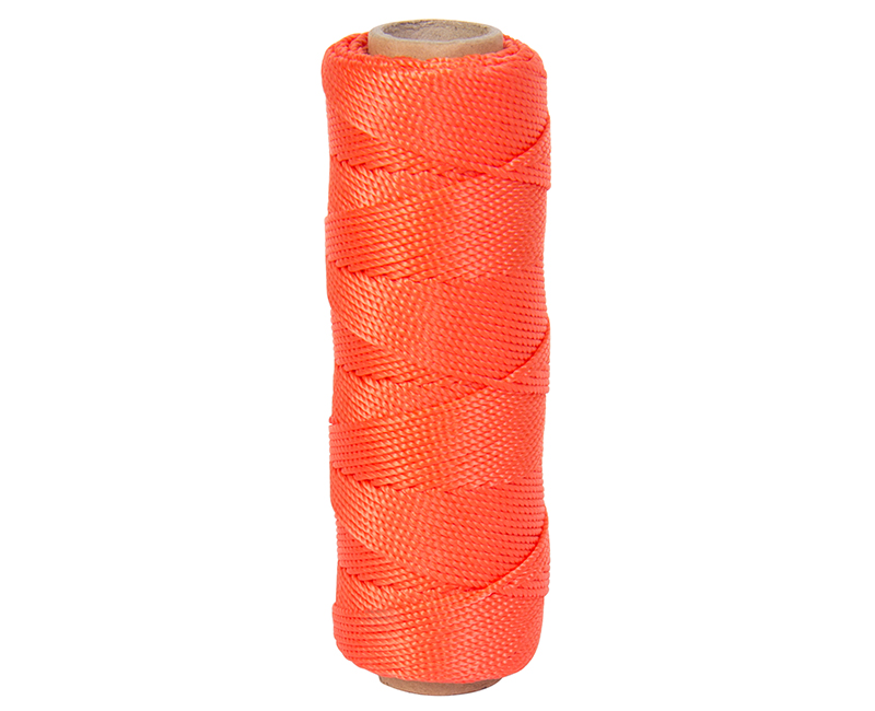 #18 X 275' Twisted Nylon Mason Line - Neon Orange