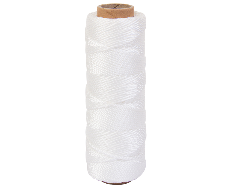 #18 X 275' Twisted Nylon Mason Line - White