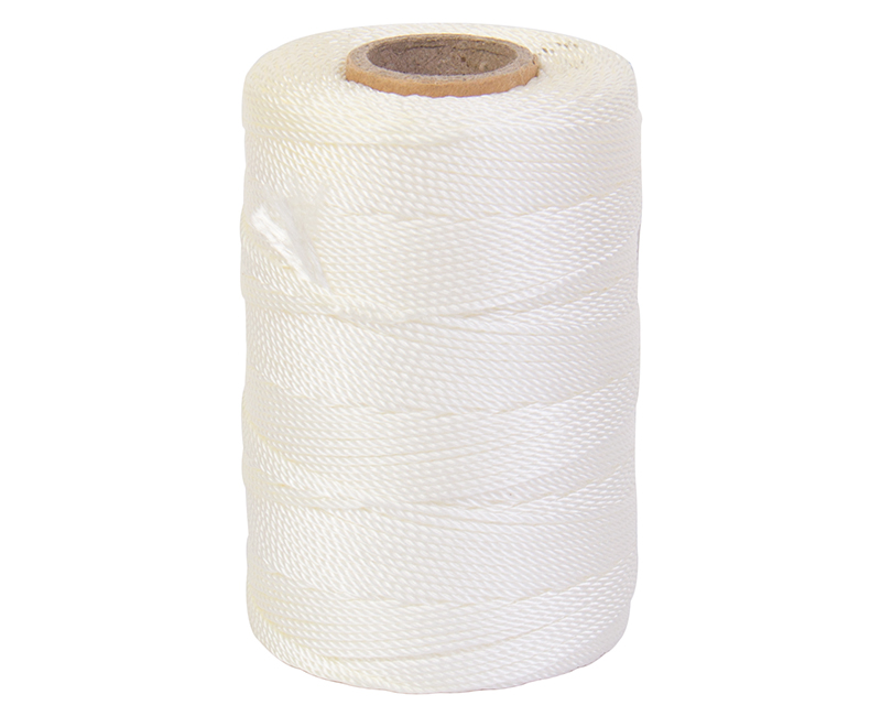 #18 X 550' Twisted Nylon Mason Line - White