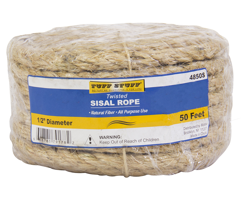 1/2" X 50' Sisal Rope