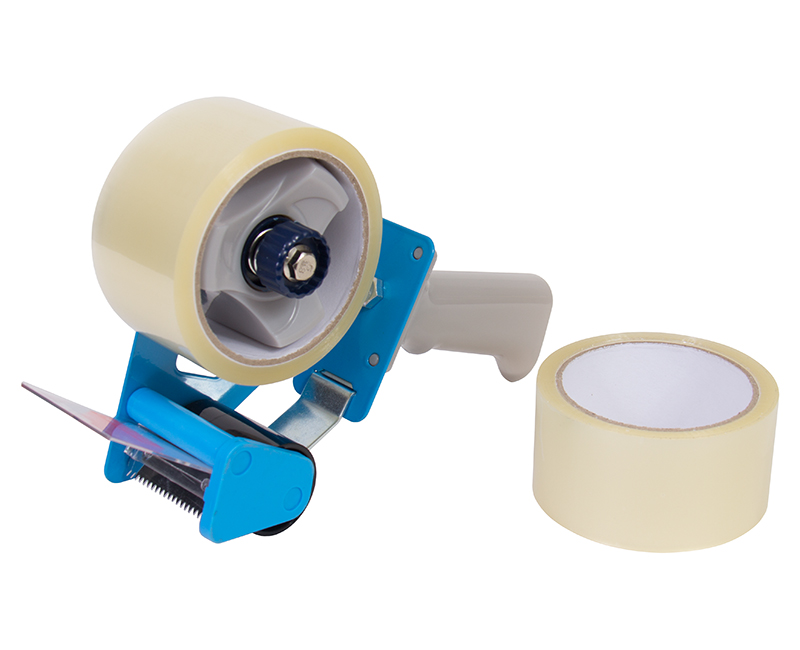 Tape Dispenser With 1 Roll of Clear Tape