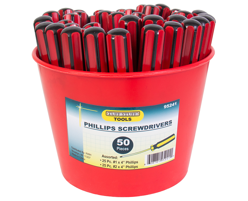 50 PC. Phillips Screwdriver Bucket