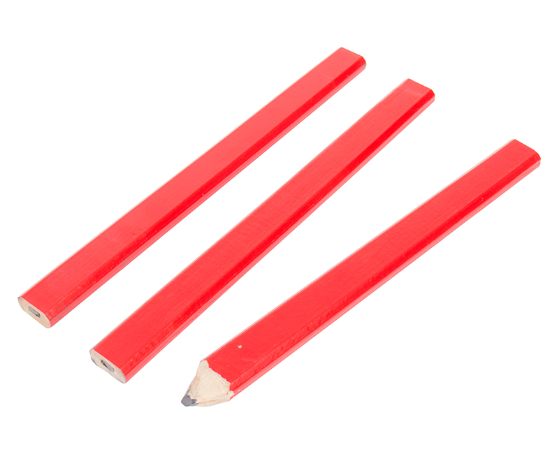 3 PC. Carpenter Pencil - Red