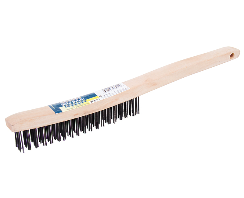 3 X 19 Wire Brush With Long Wood Handle