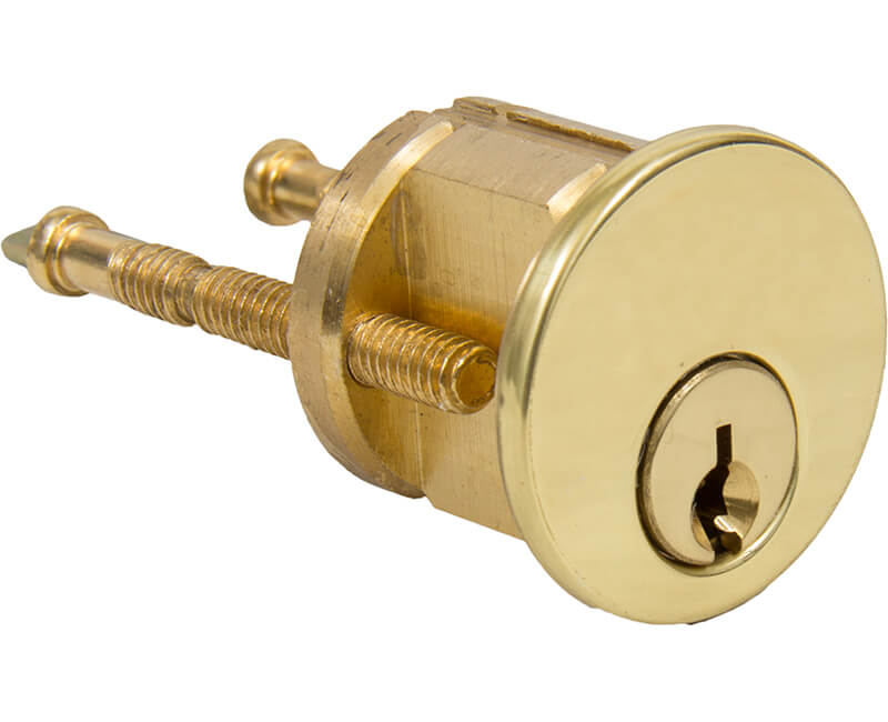 Solid Brass Rim Cylinder - Carded