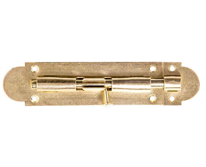 5" Barrel Bolt - Brass Plated