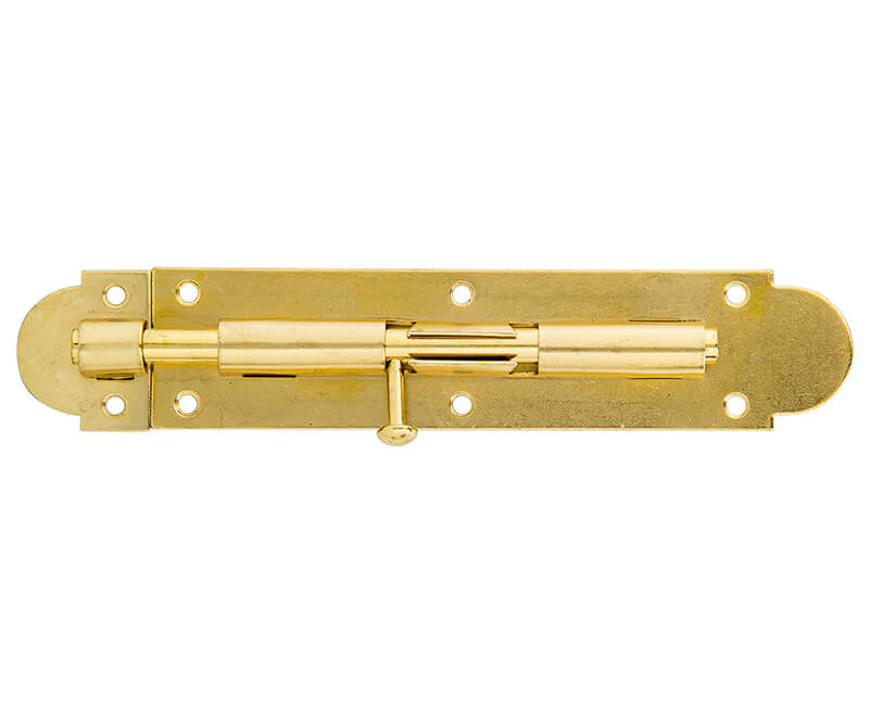 6" Barrel Bolt - Brass Plated