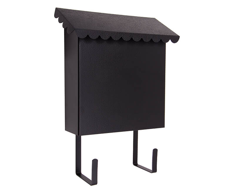 8-1/2" X 10" X 3" Vertical Mailbox - Black Enamel Finish