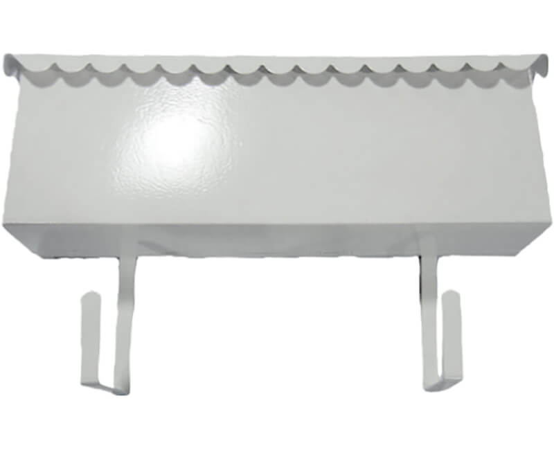 15" X 6-1/4" X 3" Horizontal Mailbox - White Enamel Finish