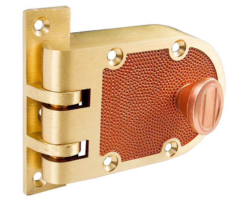 Single Cylinder Jimmyproof Deadlock - Solid Bronze Carded